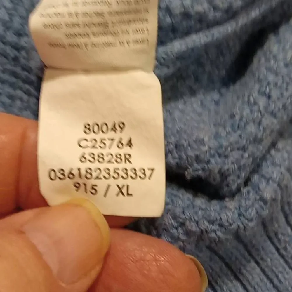 Vintage Polo Ralph Lauren Pull Over Crew Neck Sweater Blue Men's XL‎
